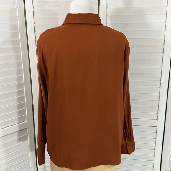 Banana Republic Essential Collared Blouse Size XL * - Picture 6 of 11